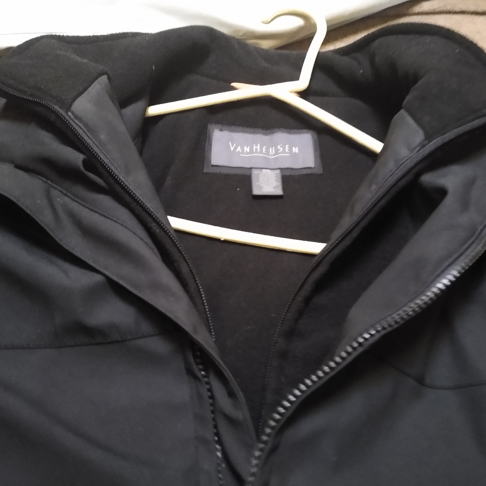 Van Heusen studio black zip jacket XXL